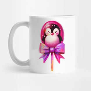 Lollipop Penguin Mug